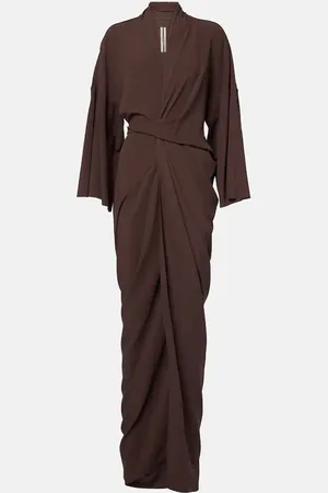 Rick Owens Satin wrap gown
