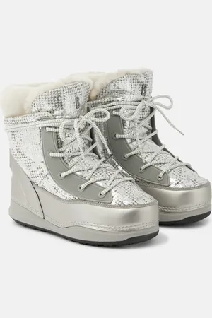 Bogner Verbier metallic faux leather snow boots