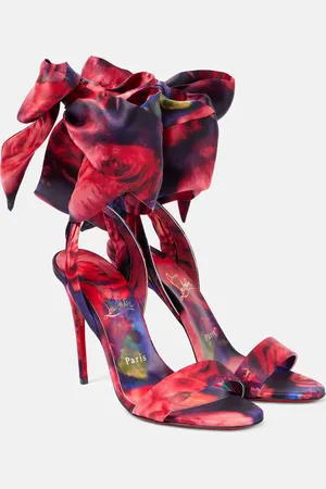 Christian Louboutin Sandale Du DÃ©sert 100 satin crÃªpe sandals