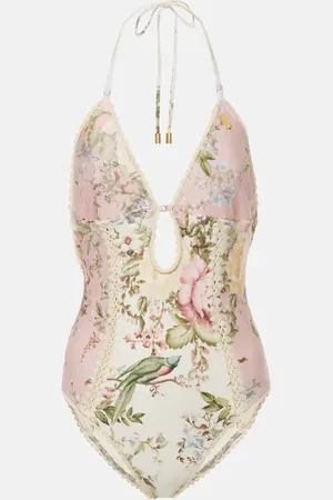 ZIMMERMANN Waverly floral crochet swimsuit