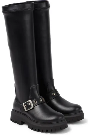 MONNALISA Leather knee-high boots