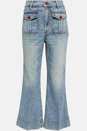 ZIMMERMANN Raie cropped flared jeans