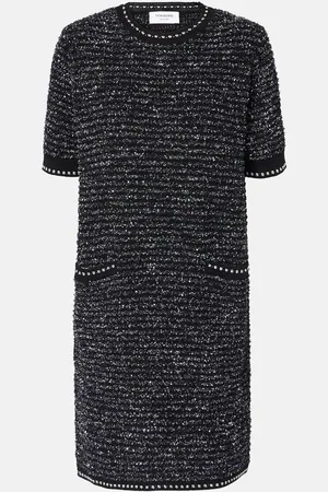 Thom Browne Cotton-blend tweed minidress