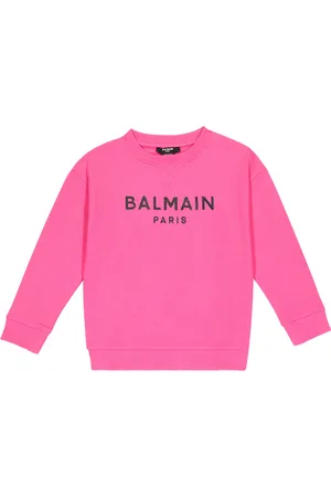 Balmain Logo cotton jersey sweatshirt