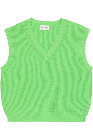 MORLEY Pelican ribbed-knit sweater vest