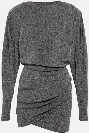 Marant Etoile Benedicte metallic knit minidress