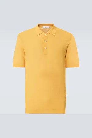 Orlebar Brown Maranon waffle-knit cotton polo shirt