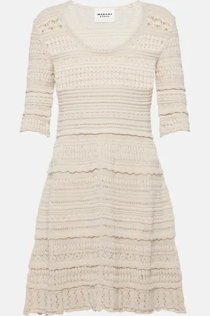 Marant Etoile Jumi cotton crochet minidress