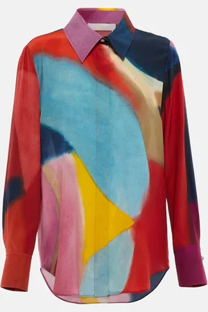 Chloé Printed silk crÃªpe de chine shirt