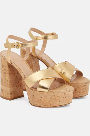 Gianvito Rossi Bebe leather platform sandals