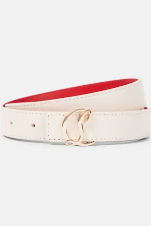 Christian Louboutin CL Logo leather belt