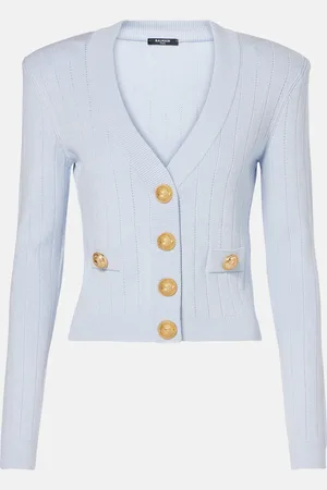 Balmain Ribbed-knit cardigan