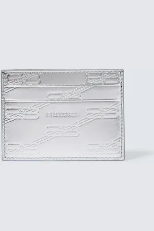 Balenciaga BB leather card holder