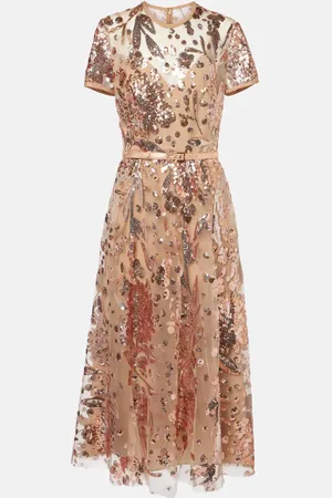 Elie saab Sequined tulle gown