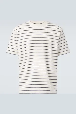 Frame Striped cotton jersey T-shirt