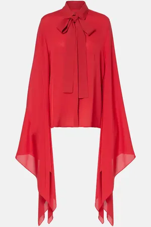 Elie saab Tie-neck silk blouse