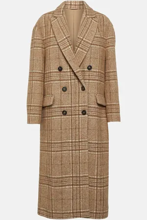 Brunello Cucinelli Double-breasted wool-blend coat