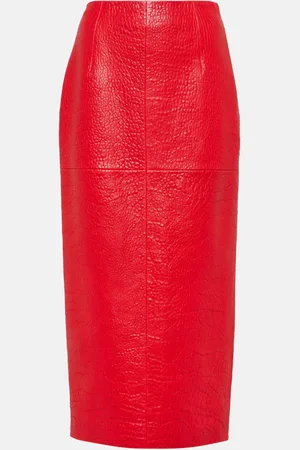 Prada Leather pencil skirt