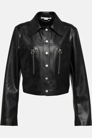 Stella McCartney Faux leather shirt jacket