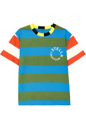 Stella McCartney Striped cotton-blend T-shirt