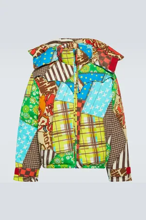 ERL Printed cotton-blend down jacket