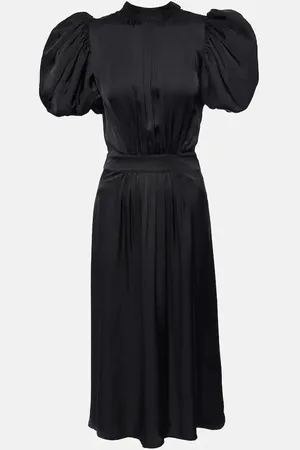 ROTATE Dawnana embellished puff-sleeve gown