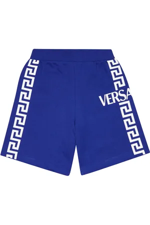VERSACE Greca printed cotton shorts