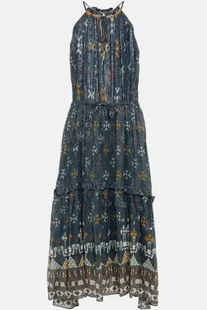 Marant Etoile Kabelino printed cotton midi dress