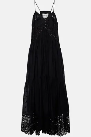 Marant Etoile Sabba embroidered cotton maxi dress