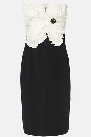Costarellos Callula floral-appliquÃ© embellished minidress
