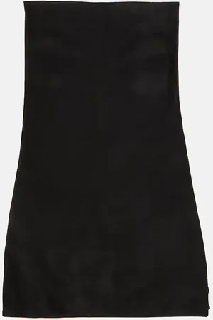 The Row Large suede glove bag