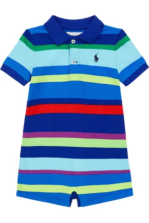 Ralph Lauren Baby striped cotton playsuit