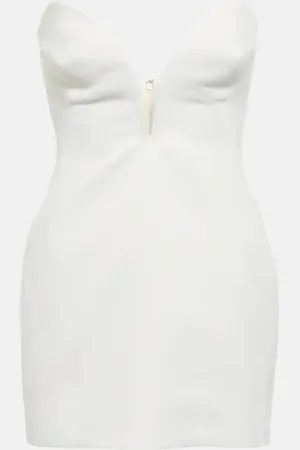 Monot Strapless crÃªpe minidress