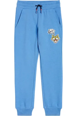 Kenzo Embroidered cotton jersey sweatpants