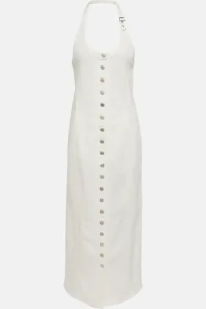 Courrèges Multiflex denim midi dress