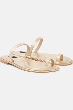 A.Emery Turi metallic leather sandals