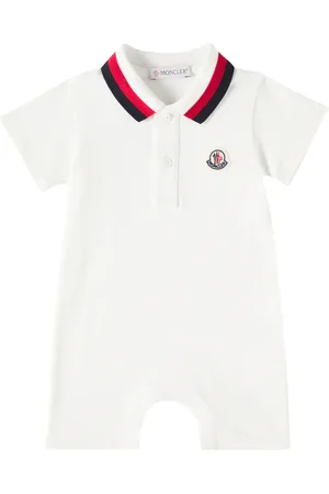 Moncler Baby cotton-blend playsuit