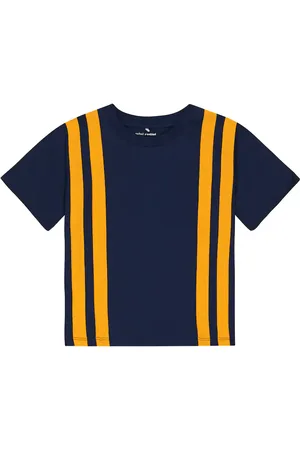 Mini Rodini Panel striped cotton jersey T-shirt