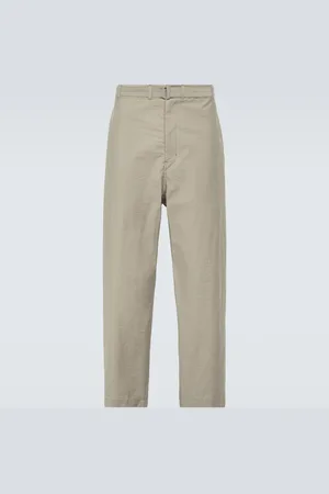 LEMAIRE Cropped cotton-blend tapered pants