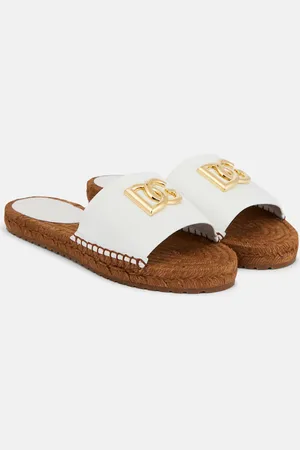 Dolce & Gabbana Embellished leather espadrilles
