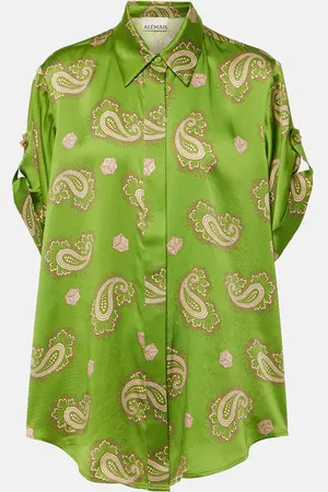 ALÉMAIS Dice paisley silk shirt