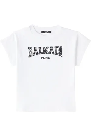 Balmain Logo printed cotton jersey T-shirt