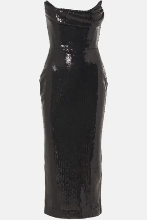 ALEX PERRY Sequined bustier dress