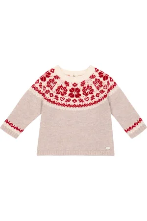 Tartine Et Chocolat Baby jacquard wool sweater