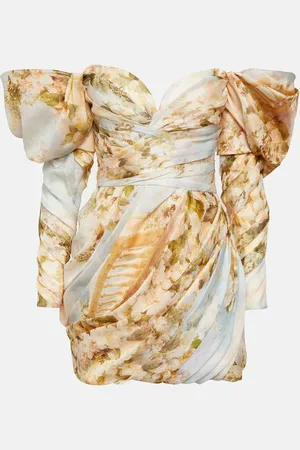 ZIMMERMANN Luminosity draped floral minidress