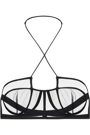 Nensi Dojaka Mesh halterneck bra