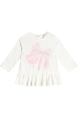 MONNALISA Baby printed cotton jersey top