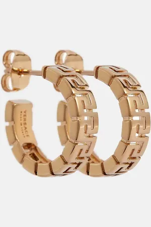 VERSACE Greca hoop earrings