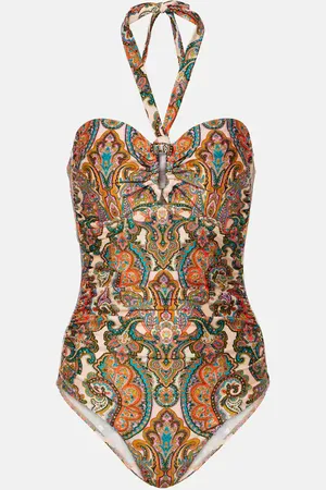 ZIMMERMANN Ottie Wide Link paisley swimsuit