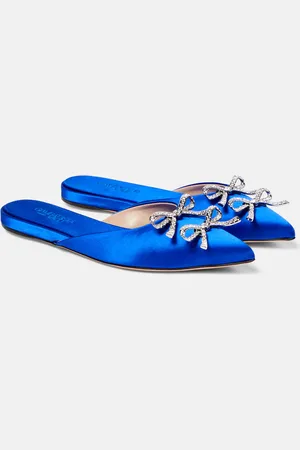 Giambattista Valli Embellished satin mules